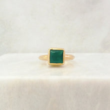 Green Agate Maxi Ring
