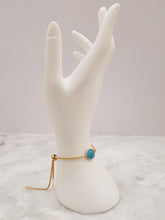 Turquoise Jeweled Slider Bracelet