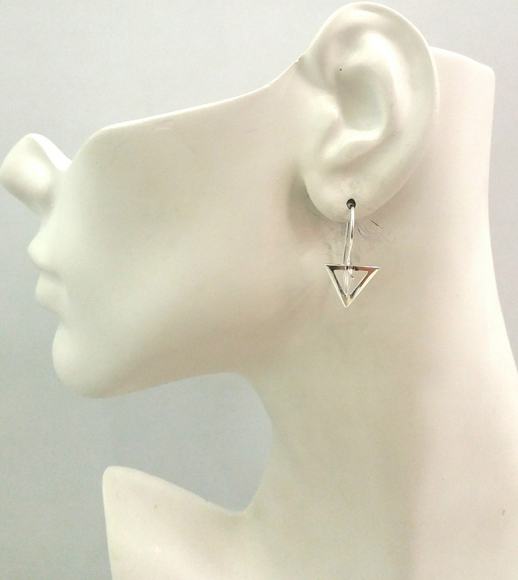 Triangle Cutout Drop Earrings