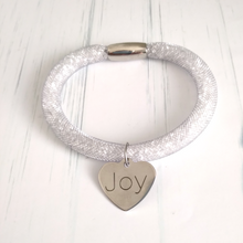 Silver Crystal Mesh Joy Bracelet