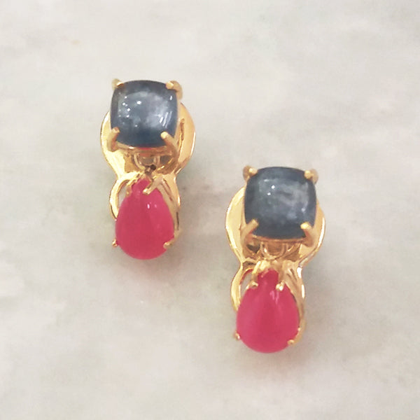 Kyanite & Pink Agate Separates Earrings
