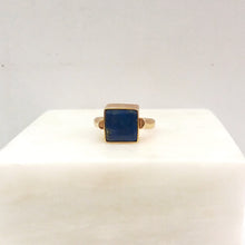 Lapiz Lazuli and Citrine Flip Ring