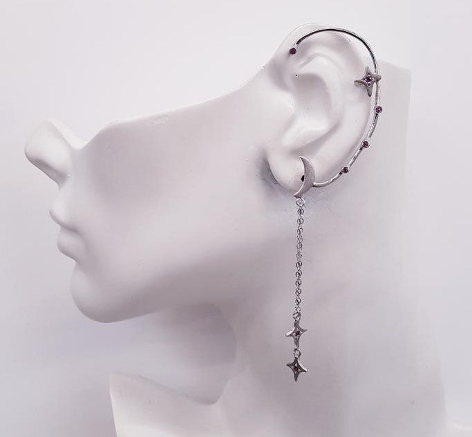 Moons and Stars Ear Cuff