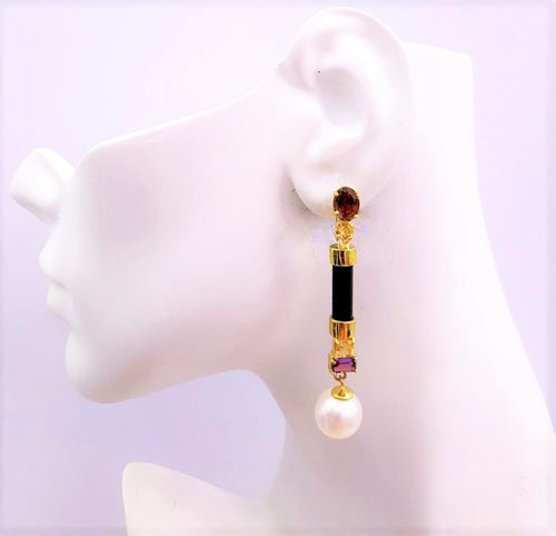 Roma with Pearl Twinset Earrings
