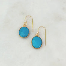 Turquoise Single Drop Hook Earrings