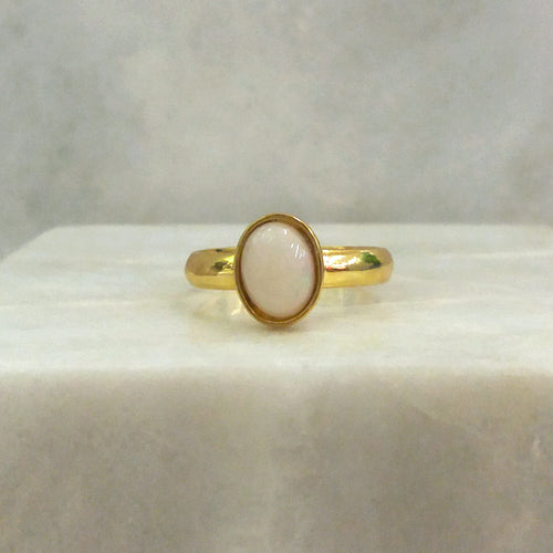 White Opal Maxi Ring