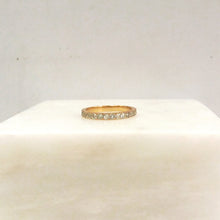 White Zircon Half Eternity Ring