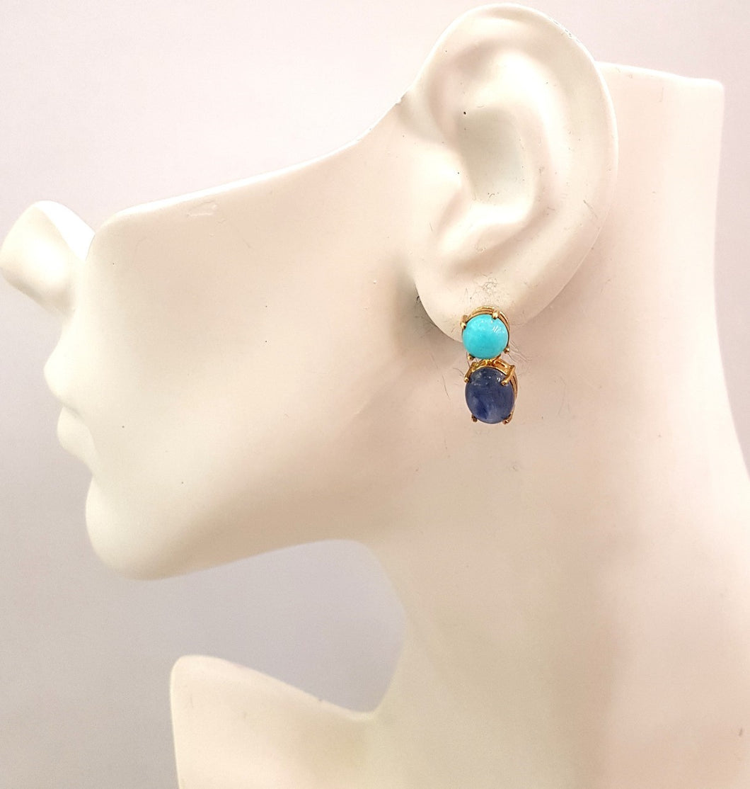 Amazonite & Kyanite Separates Earrings