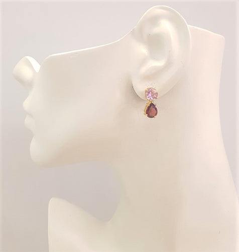 Amethyst & Garnet Separates Earrings