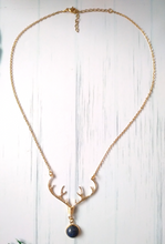 Antlers with Lapis Lazuli Collarbone Necklace
