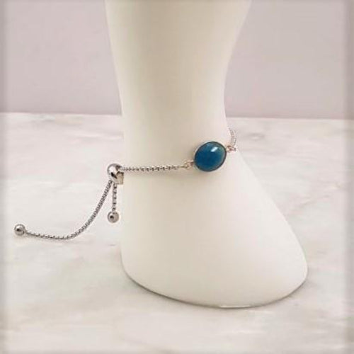 Apatite Jeweled Slider Bracelet