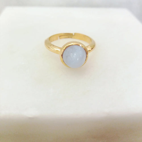 Blue Lace Agate Maxi Ring