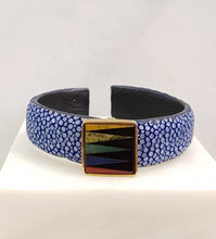 Stingray Cuffs with Gemstones Inlay Accents (15mm width)