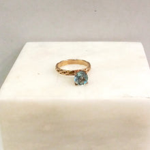 Blue Topaz Tiffany Ring