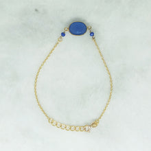 Blue Agate Single Bracelet