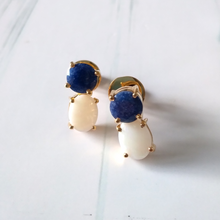 Blue Jade &  White Opal Separates Earrings