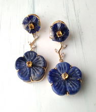Blue Petals Twinset Earrings