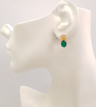 Carnelian & Green Agate Separates Earrings