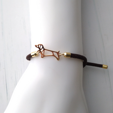 Dani Dachshund Corded Slider Bracelet