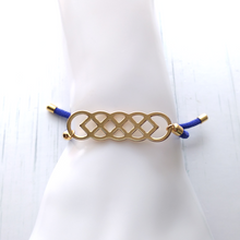 Dani Eternal Knot Corded Slider Bracelet