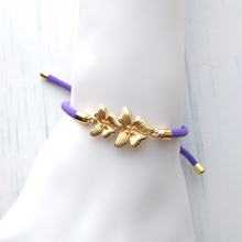 Dani Orchid Corded Slider Bracelet