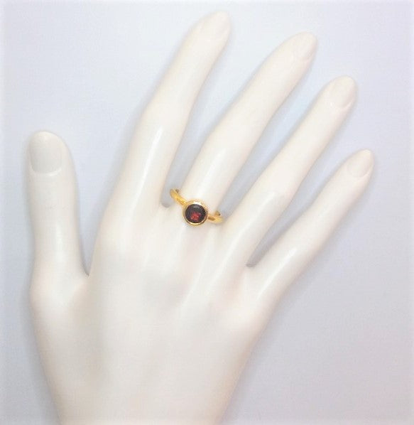 Red Garnet Maxi Ring