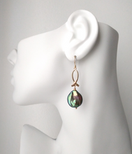 Infinity Ribbon Single Drop Earrings