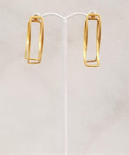 Intertwined Rectangles Stud Earrings
