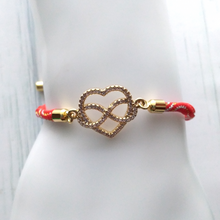 Kelly Love Knot Metallic Corded Slider Bracelet