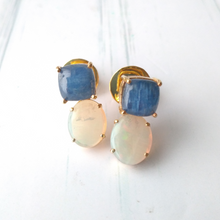 Kyanite with White Opal Separates Earrings