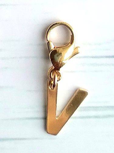 Letter V Charm