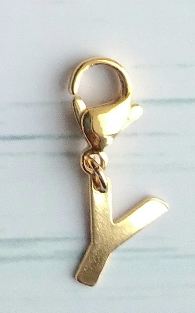 Letter Y Charm