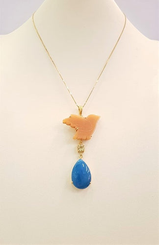 Carnelian Maya Bird Terra Firma Pendant