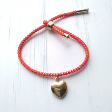 Olivia 2 Heart Metallic Cord Slider Bracelet
