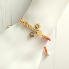 Olivia Cross Metallic Cord Slider Bracelet