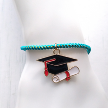 Olivia Graduation Metallic Cord Slider Bracelet