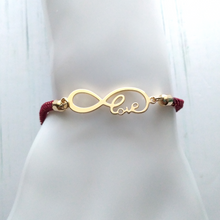 Olivia Infinite Love Metallic Cord Slider Bracelet
