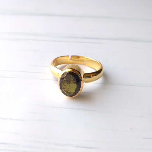 Dark Green Tourmaline Maxi Ring