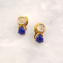 Prehnite & Lapis Lazuli Separates Earrings