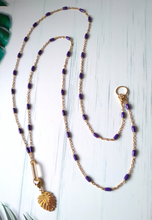 Roni Blue Chain with a Leaf Charm Layering Necklace