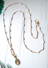 Roni White Chain with a Swallow Charm Layering Necklace