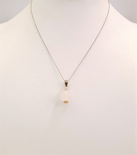 Rose Quartz Ball Pendant