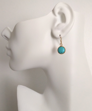 Turquoise Single Drop Hook Earrings