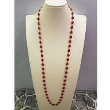 Ruby Jeweled Chain Necklace