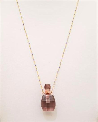 Smoky Quartz Essential Oil Bottle Pendant