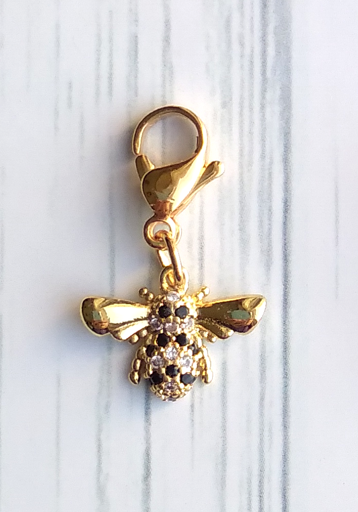 Sparkly Bee Simple Charm